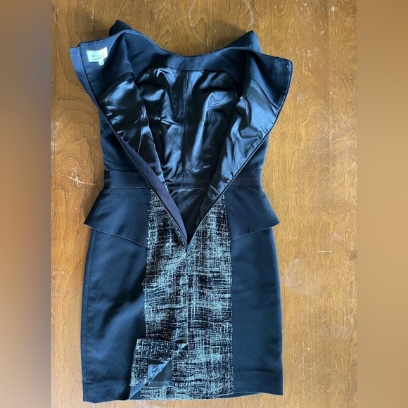 Milly Peplum Color Block Sleeveless Dress women’s size 10 - Picture 4 of 11